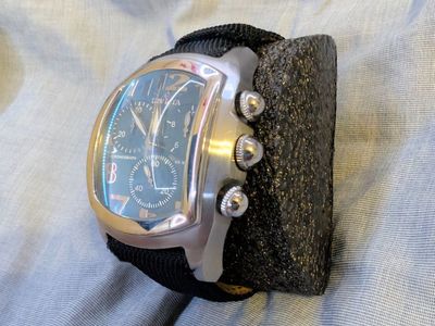 Invicta Men's Chronograph Watch Stainless Steel Case Black Strap 100M