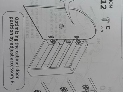 Unassembled Black MDF & Glass Display Cabinet with Arch Mirror & Instruction Manual