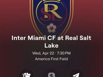 4 Tickets Together Real Salt Lake vs Inter Miami