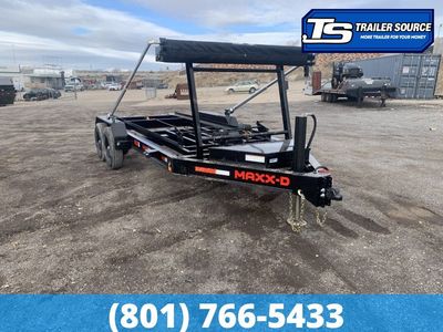 7x14 Maxx-D ROX Roll Off Trailer - 14K GVWR - Electric Tarp, Hydraulic Jack(s)