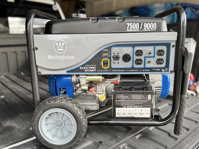 Westinghouse WGen7500 Portable Generator - 7500 Running, 9000 Peak Watts, Electric Start