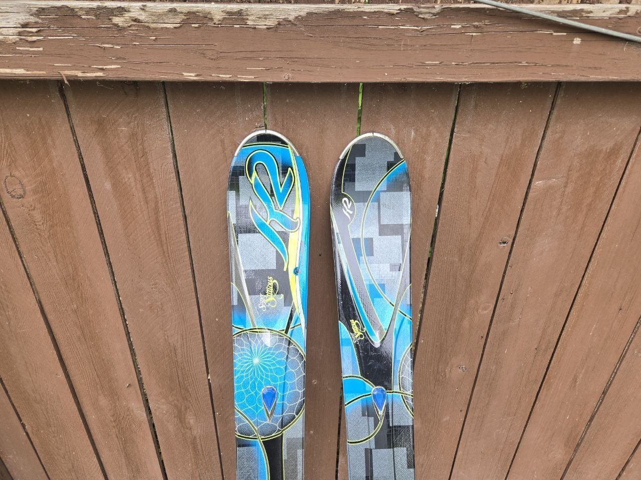 160 cm K2 SuperStitious Downhill Rocker Skis Marker Bindings