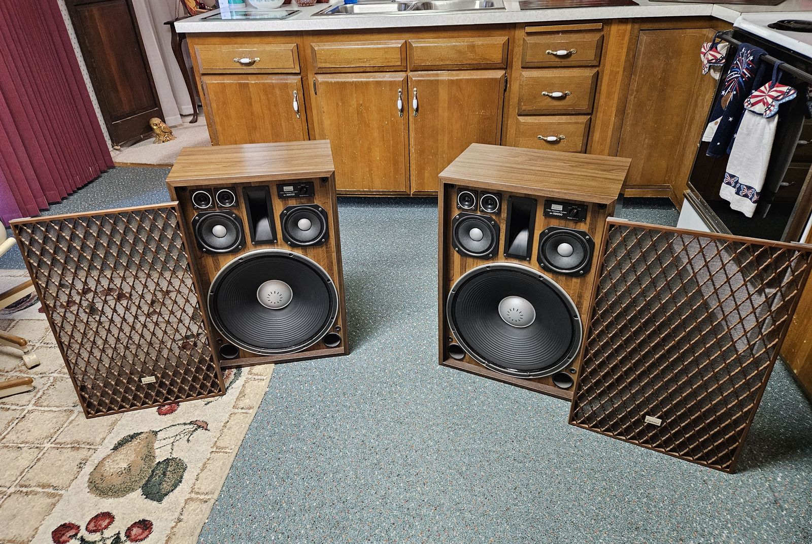 MINT Sansui SP-X8000 Stereo Speakers Vintage 1970's