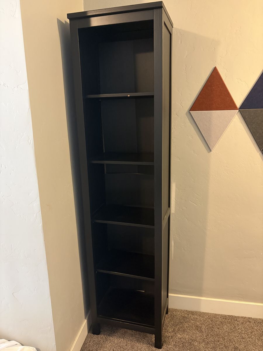Black Tall Bookcase / Bookshelf