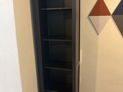Black Tall Bookcase / Bookshelf