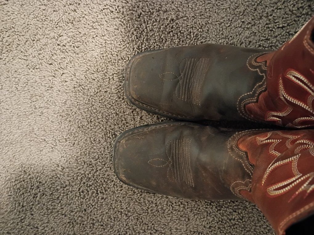 Ariat Steel Toe Cowboy Boots Size 8.5D