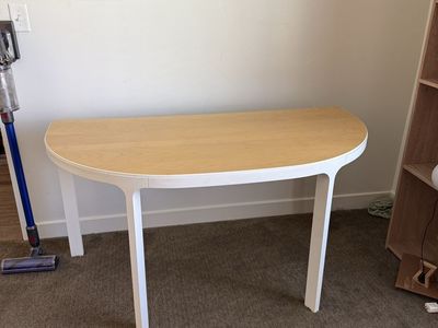 IKEA HALF ROUND TABLE/DESK