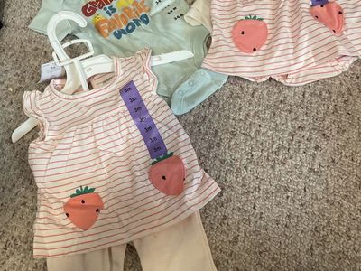Old Navy and Carter 3 mo. baby girl clothes