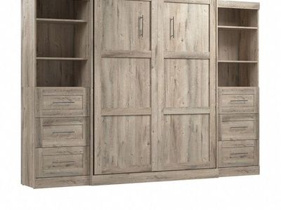 NEW Queen Murphy Bed w Storage