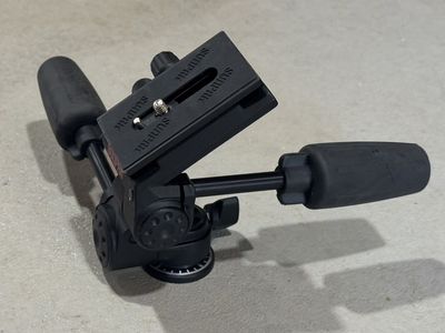 Sunpak 3-Way Pan Head Tripod Head with Quick Release Plate