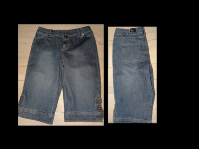 NWT Womens Sonoma Long Denim Jean Shorts Size 10 - (16" inseam legs)