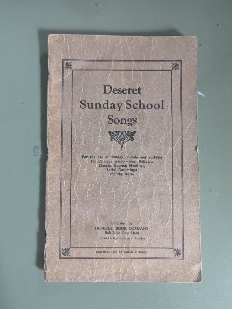 Antique 1909 Desert Sunday School Songs songbook