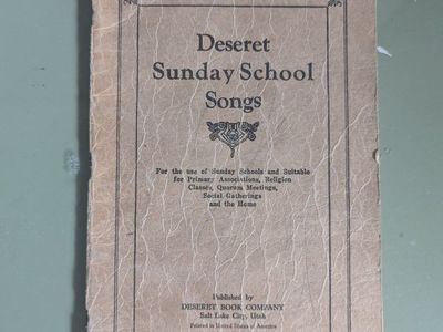 Antique 1909 Desert Sunday School Songs songbook