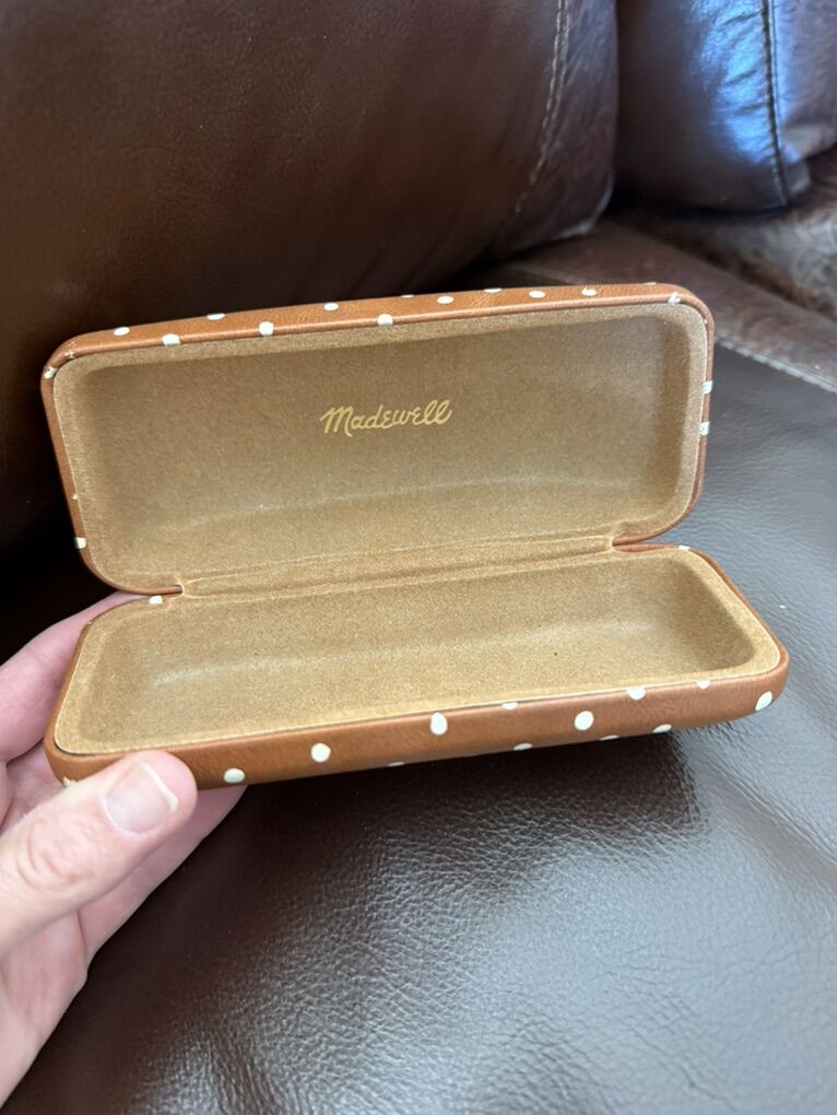 Madewell Brand Polka Dot Sunglass Case