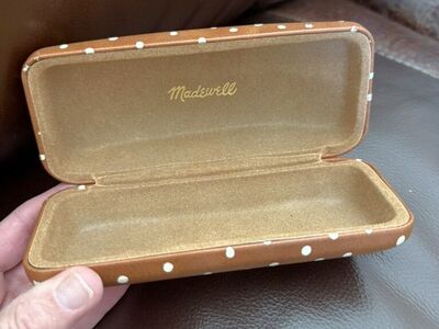 Madewell Brand Polka Dot Sunglass Case