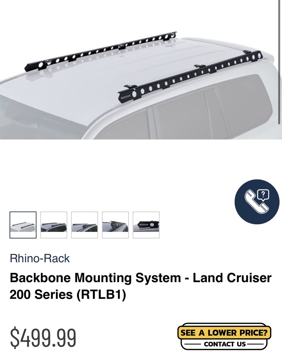 Rhino Rack Backbone System For Landcuriser 200