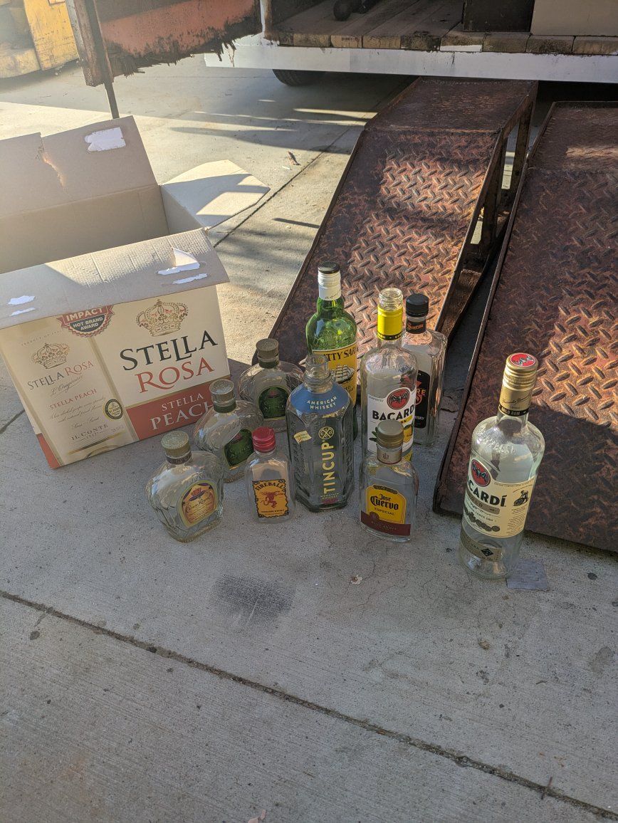 Empty Liquor Bottles