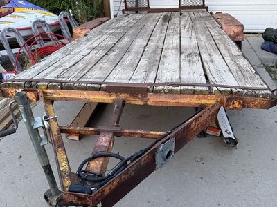 Utility Trailer, Wood Deck with Ramp, 6x12 ft