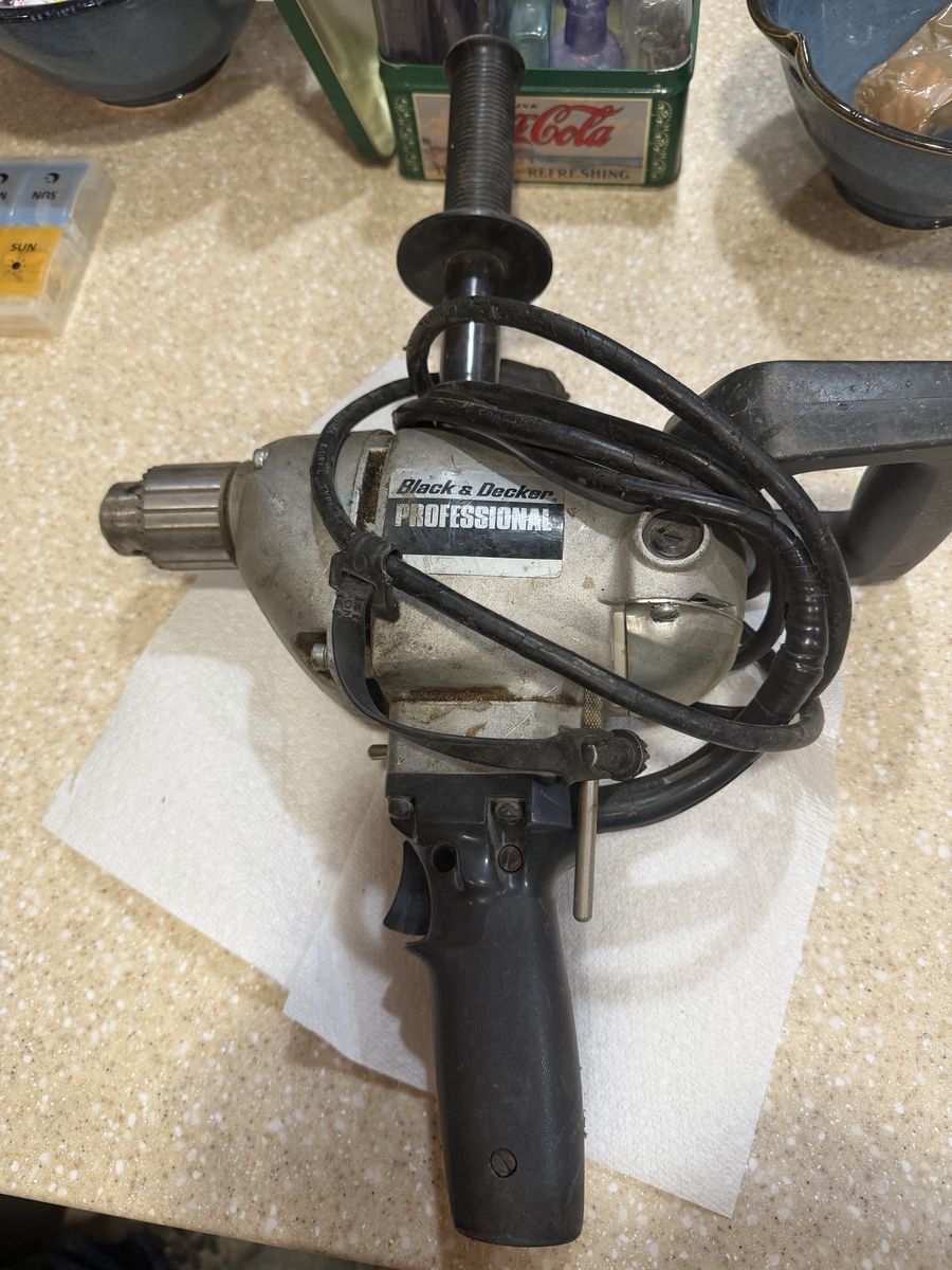 Vintage Black & Decker Professional Heavy Duty Corded Drill 1/2 inch 