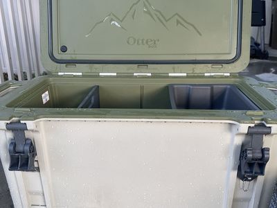 OtterBox Venture 65 like Yeti Cooler - Olive Green/Tan - Durable Hard Cooler with Accessories