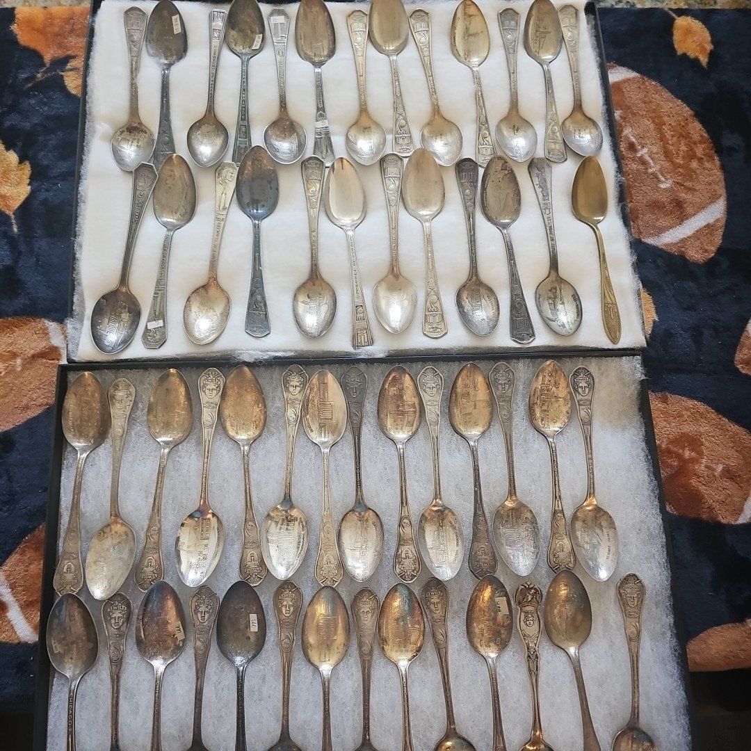 1933 Chicago silver plated world fair spoons