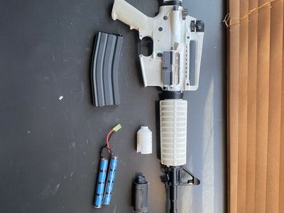 G&G Combat Machine M4A1 Chione Winter White Blowback Airsoft Rifle