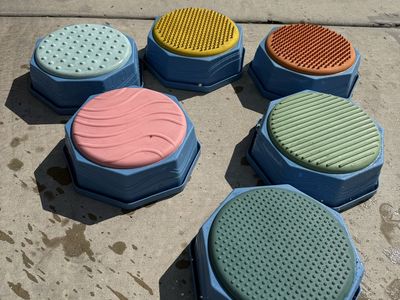 Balance Stepping Stones, 6-Piece Set, Multi-Color Sensory Toys for Kids