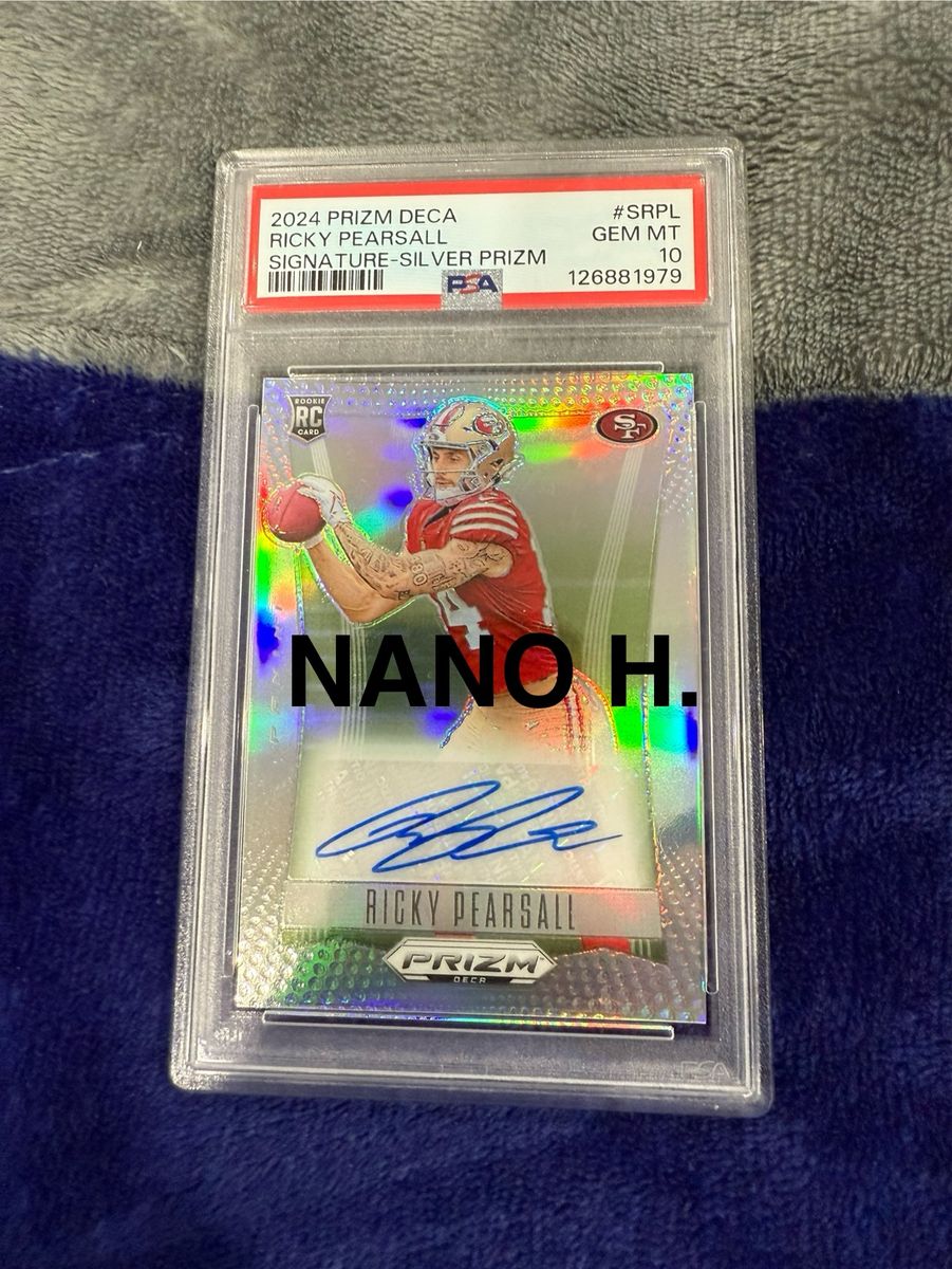 2024 PANINI PRIZM DECA SIGNATURES SRPL RICKY PEARSALL SILVER PRIZM - PSA 10