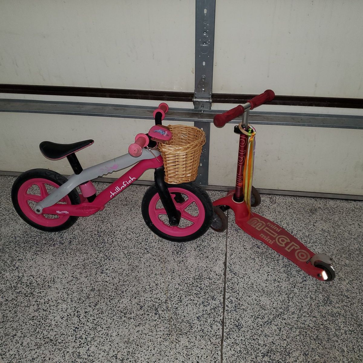 toddler push bike and scooter