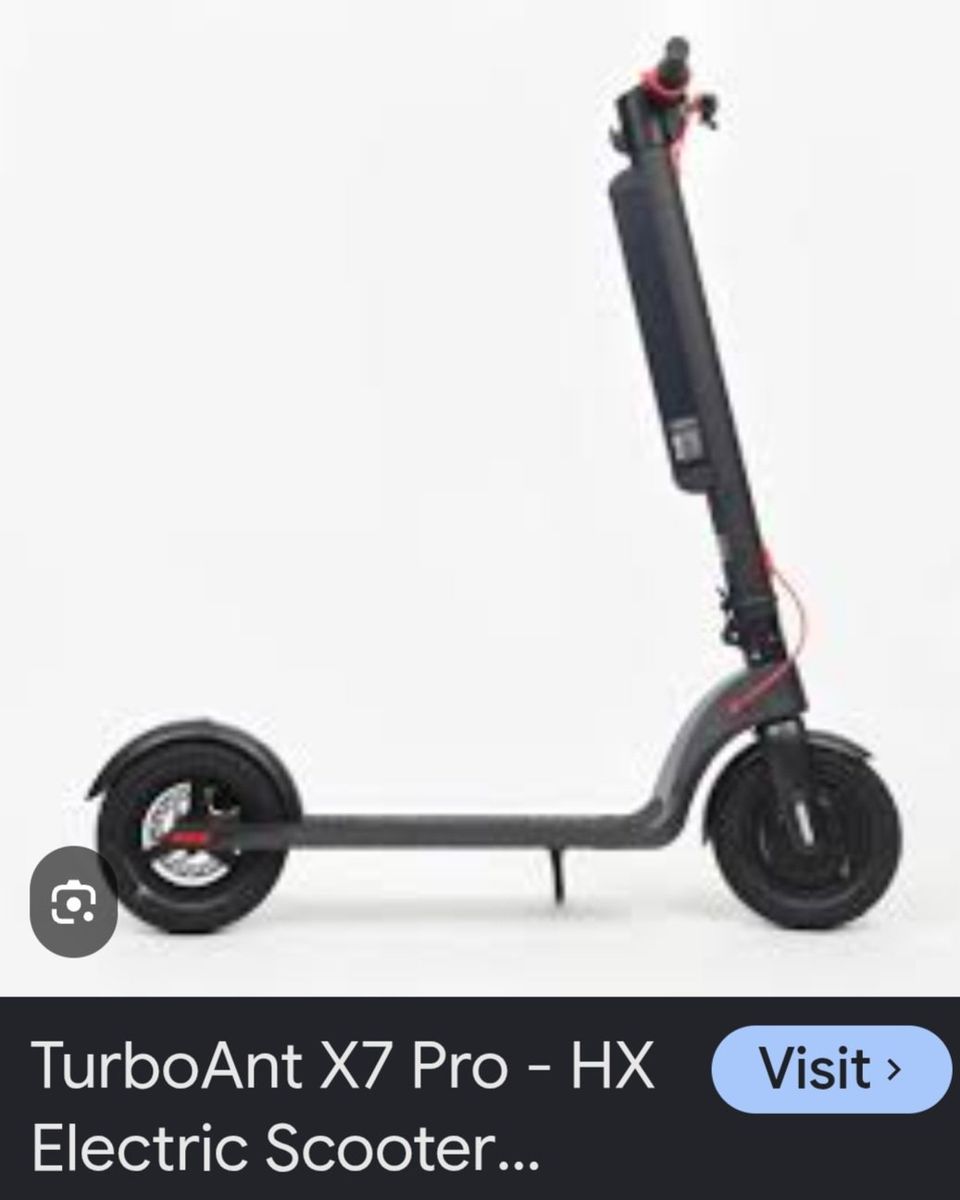 TurboAnt X7 Pro Electric Scooter Black Folding Commuter Scooter for sale.