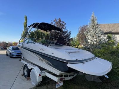23 foot Milan open bow boat with dual prop, 550 hours