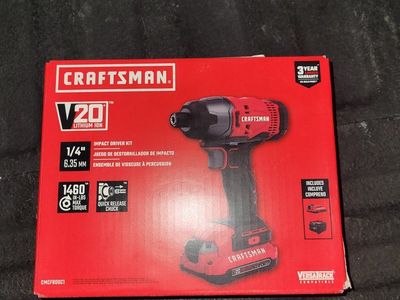 Craftsman V20 Cordless Impact Driver Kit w/ Charger (New)