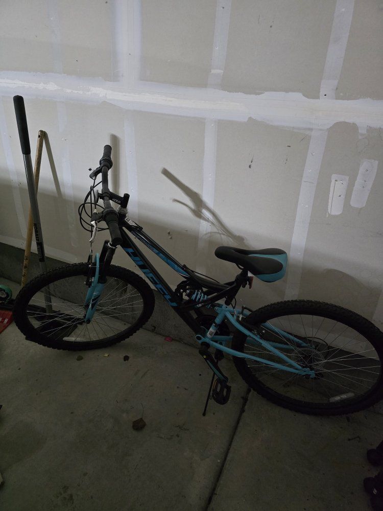 Huffy Trail Runner 26" Mountain Bike - Black/Teal Adult Women's