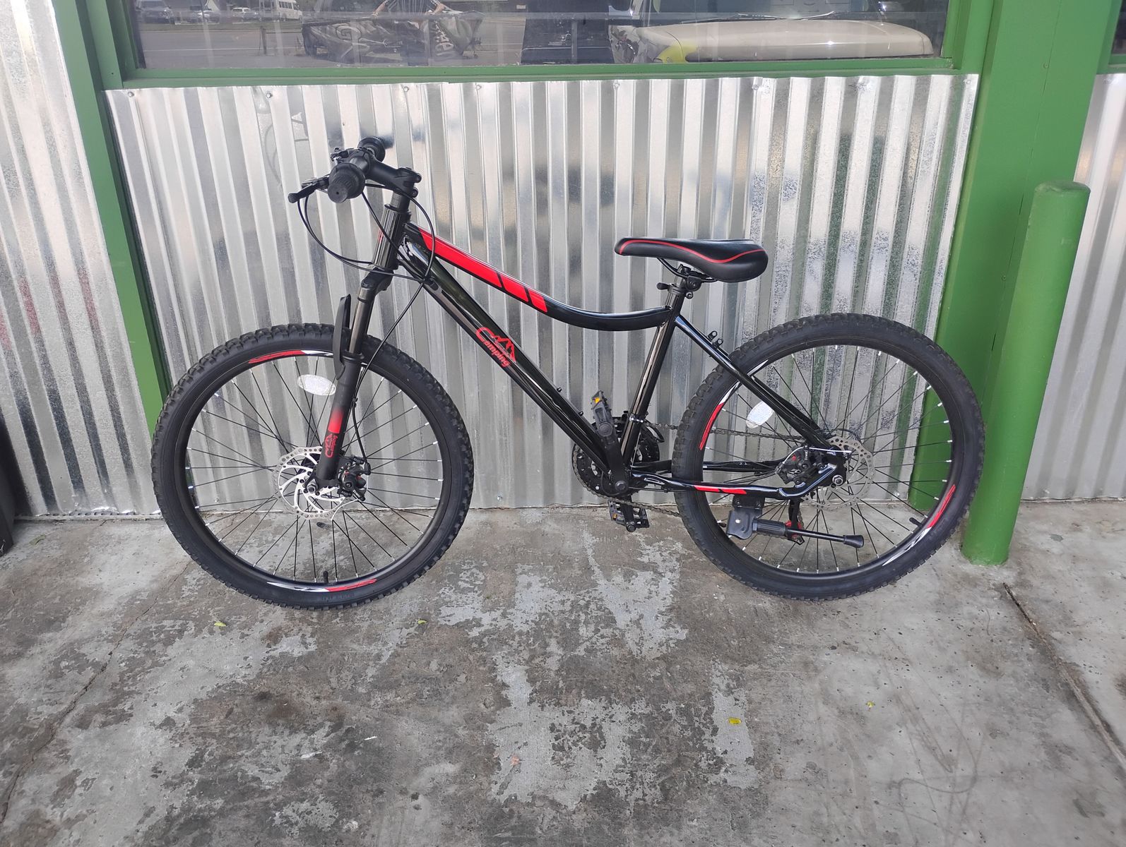 Survival Camping Mountain Bike - Red/Black (Youth Size)