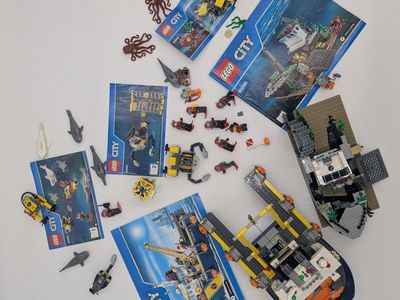 Lego City 60095 & 60090 Deep Sea w/instructions