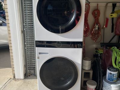 *$1000 OBO* LG ThinQ White Stackable Washer & Dryer Combo - Front Load, Electric