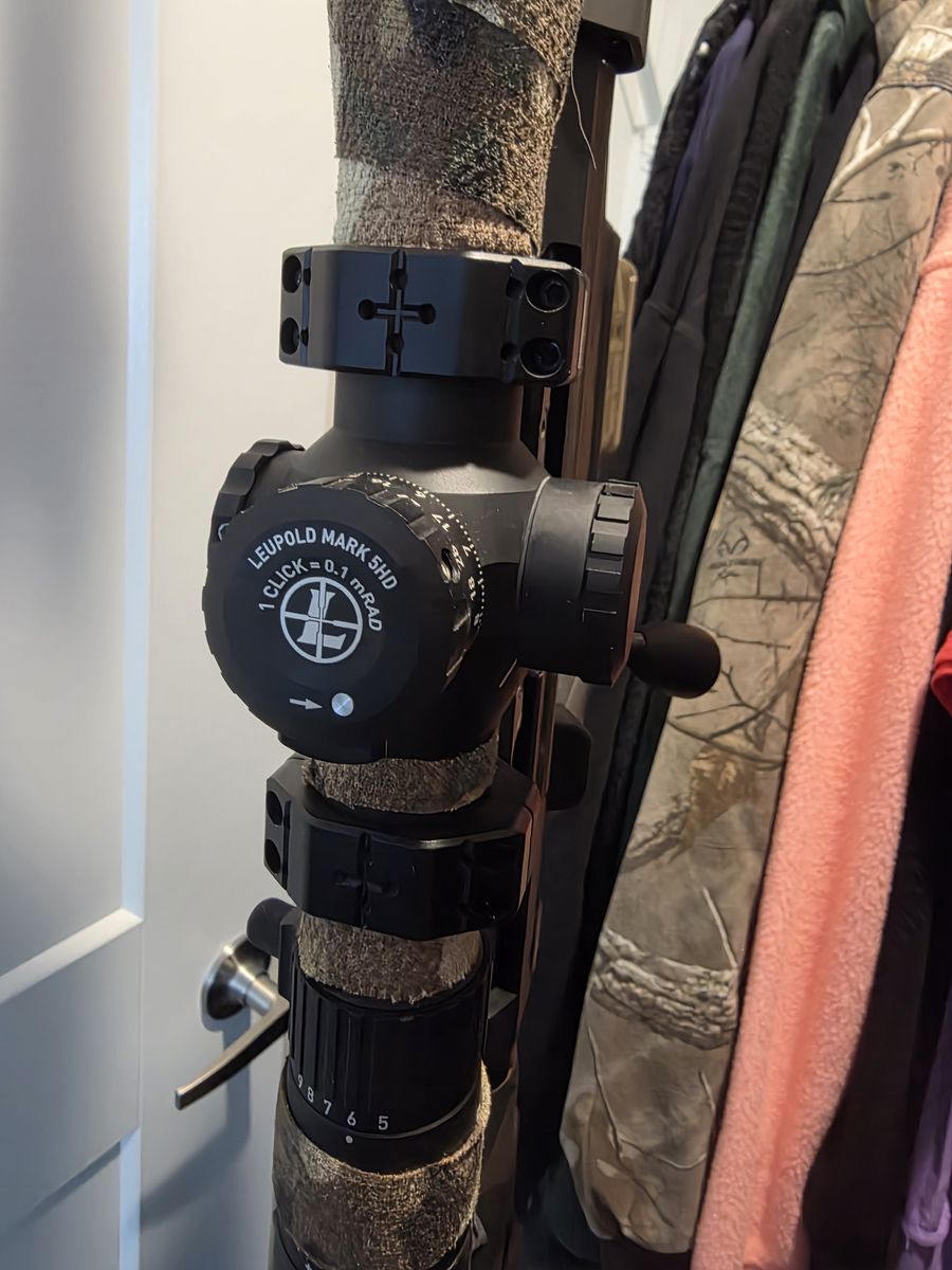 Leupold mark 5 5-25×56 mil reticle in warn mount