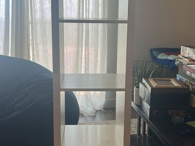 White 1x4 Cube Storage Shelf