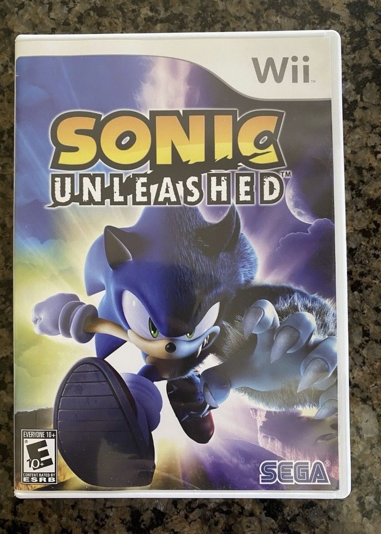 SEGA Sonic Unleashed w/ Manual - Nintendo Wii, E10+, NTSC-U/C (2008)