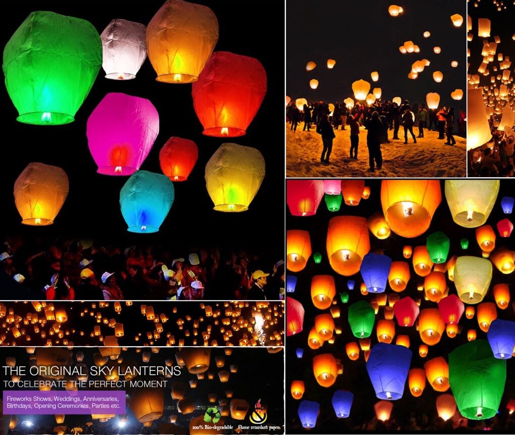 Sky Lantern / Floating Lantern (Multiple Colors)