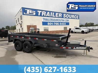 7x14 Lamar DG Dump Trailer - 14K GVWR -