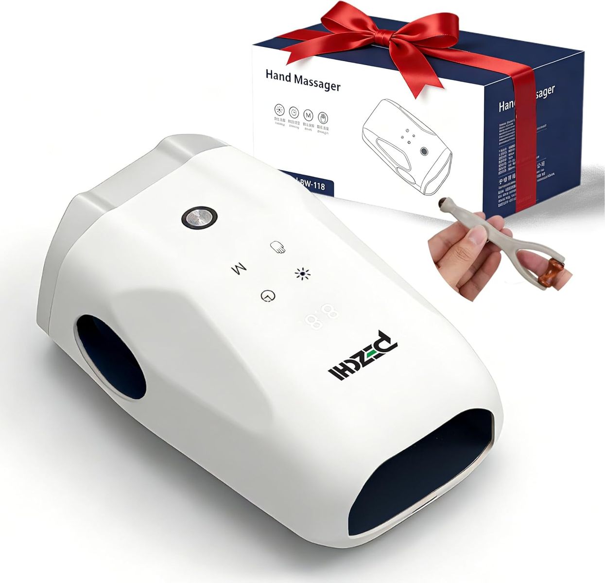 NEW Hand Massager with Heat and Compression for Arthritis and Carpal Tunnel, Finger,Palm and Wrist Massage,Hand Relief