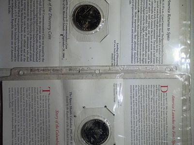 Vintage US Commemorative Coin Set w/ Stamps & Patches - WWII, Space Exploration