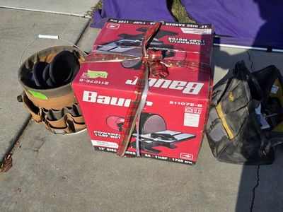 Bauer 12" Disc Sander 1.25 HP Motor - Model 21107E-B New In Box