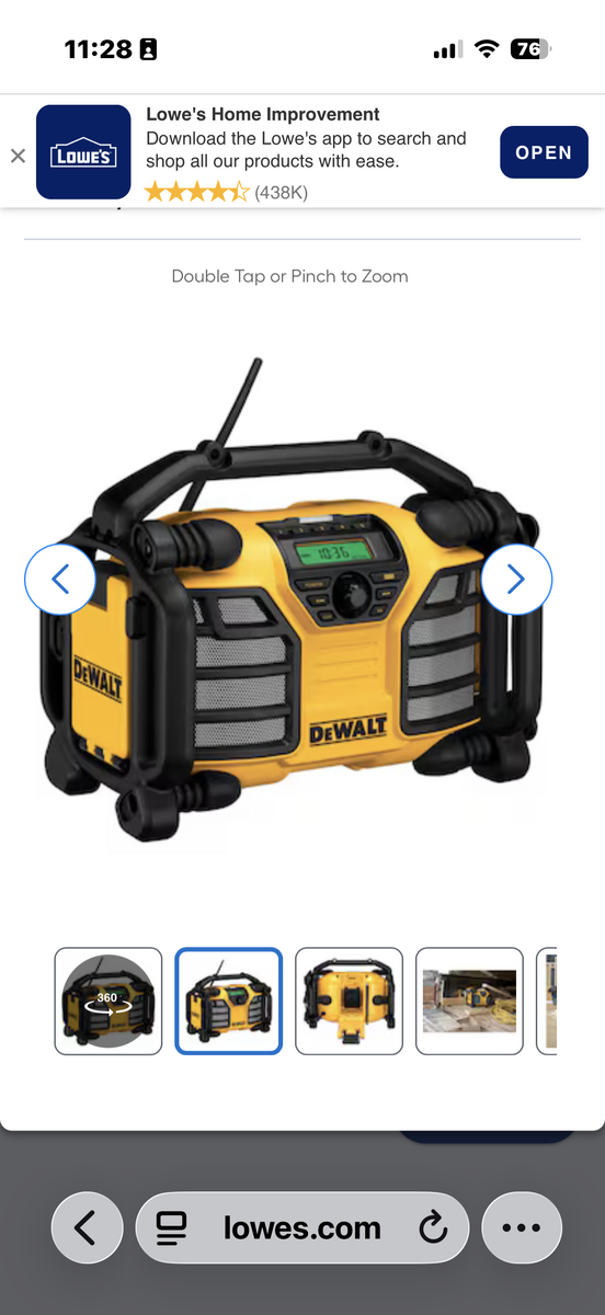 Dewalt DCR015 Boom Box