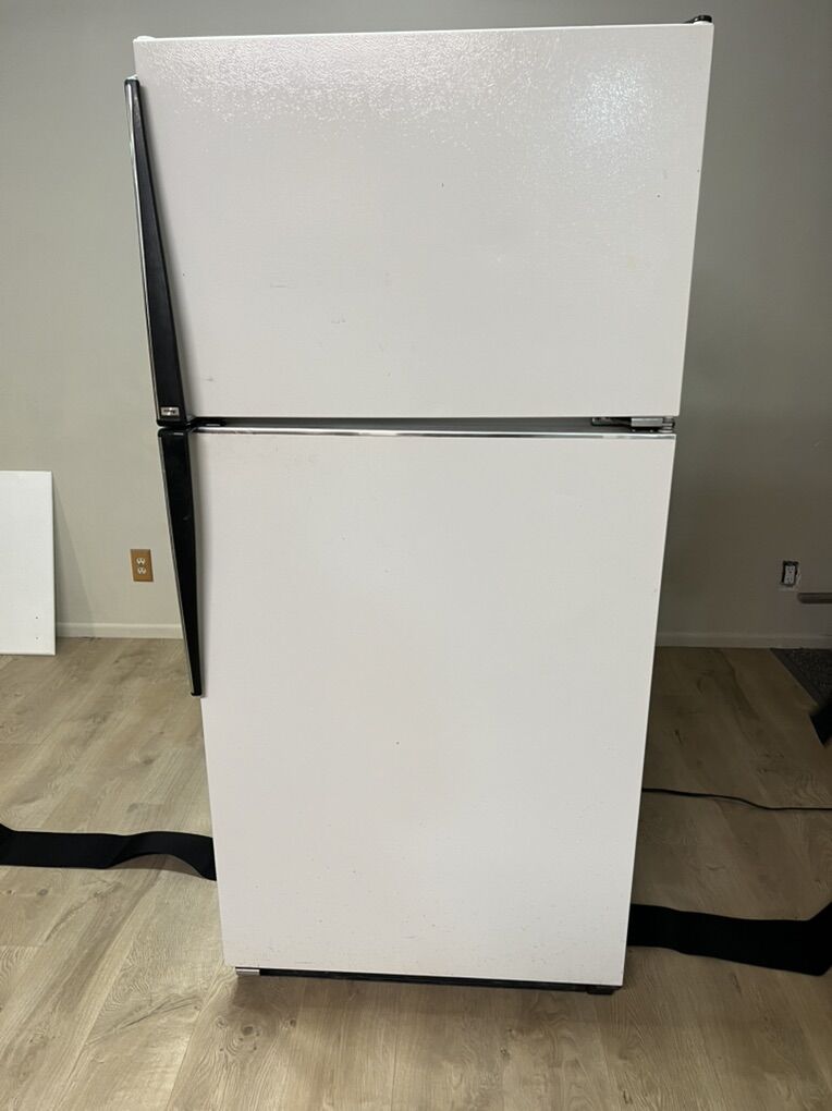 White Fridge Frezzer On Top Good Condition