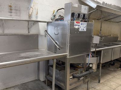 Commercial DishWasher/ Stainless Steel Prep Area
