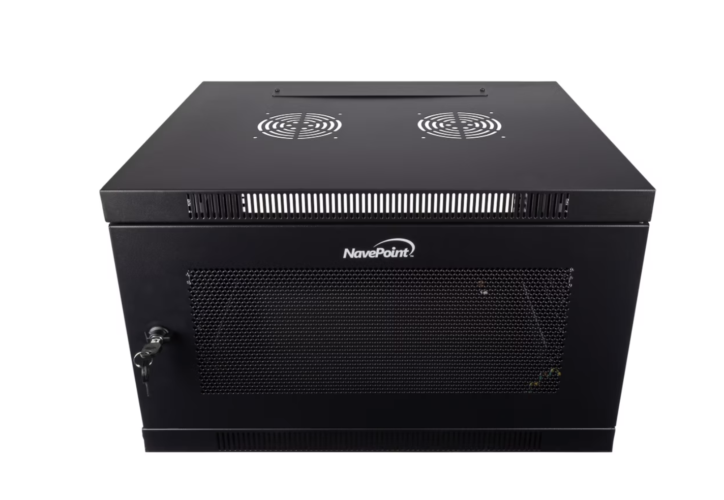New in Box NavePoint 6U Server Cabinet Wall Mount Rack Enclosure with Perforated Door, Locking