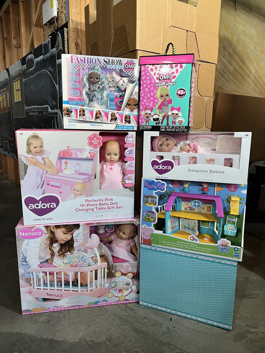 NEW: Peppa Pig, Baby Doll Bundles, LOL, Kindi Kids Toys