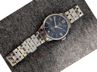 Tissot Chemin des Tourelles Automatic 80 Women's Watch - Blue Dial, Stainless Steel